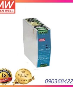Nguồn DIN Rail NDR-75-24 Meanwell (76.8W 24V 3.2A)