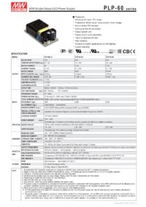 Nguồn Meanwell PLP-60-12