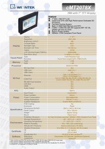 HMI Weintek cMT2078X